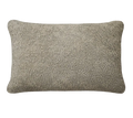 Grey Taupe Teddy Fleece Cushion Feather Insert