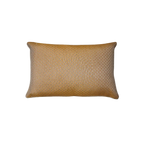 Caramel Fine Check Chenille Jacquard Cushion Feather Insert
