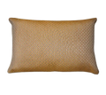 Caramel Fine Check Chenille Jacquard Cushion Feather Insert