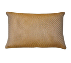 Caramel Fine Check Chenille Jacquard Cushion Feather Insert