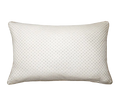 Ivory Light Grey Fine Check Chenille Jacquard Cushion Feather Insert