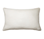 Ivory Light Grey Fine Check Chenille Jacquard Cushion Feather Insert