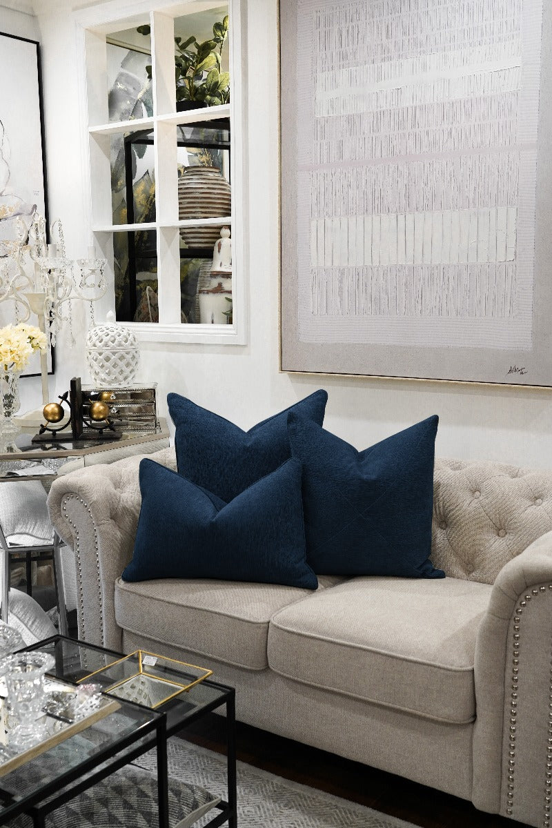 Denim Blue Cushion Feather Insert