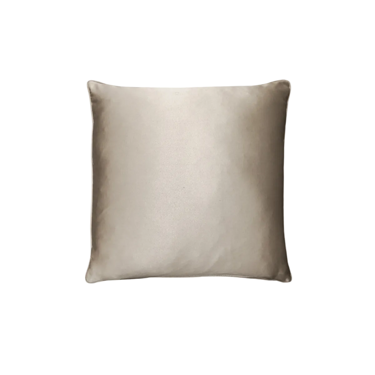 Ivory Silver Grey Chinese Diamond Geometric Jacquard Satin Cushion Feather Insert