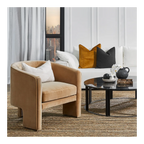 Kylie Arm Chair - Ochre Velvet