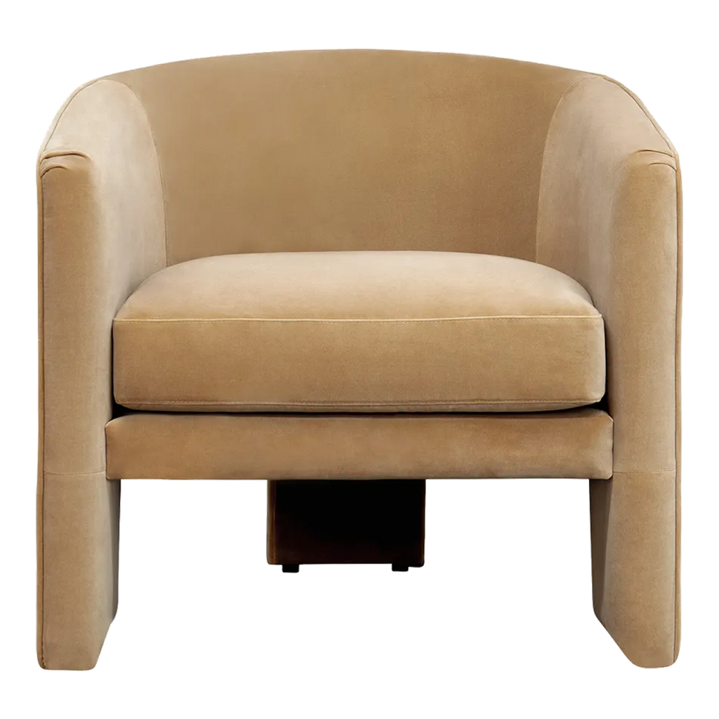 Kylie Arm Chair - Ochre Velvet