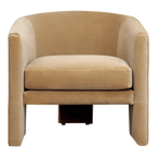 Kylie Arm Chair - Ochre Velvet