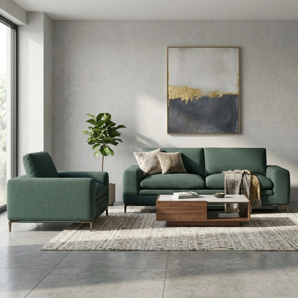 Plarex Fabric Sofa, 3 Seater