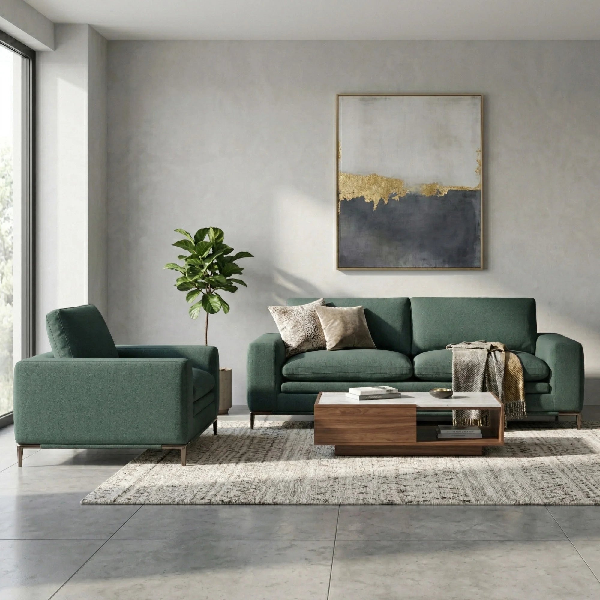 Plarex Fabric Sofa, 3 Seater