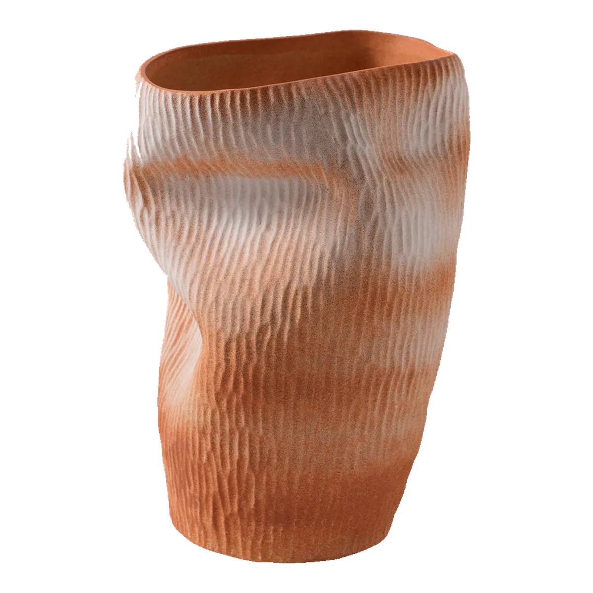 Maeve Porcelain Vase - Large Terracotta
