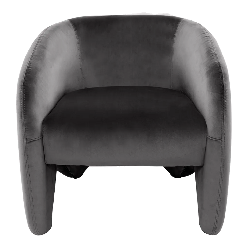 Maine Arm Chair - Charcoal Velvet