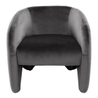 Maine Arm Chair - Charcoal Velvet