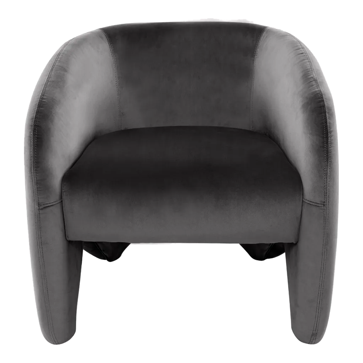 Maine Arm Chair - Charcoal Velvet