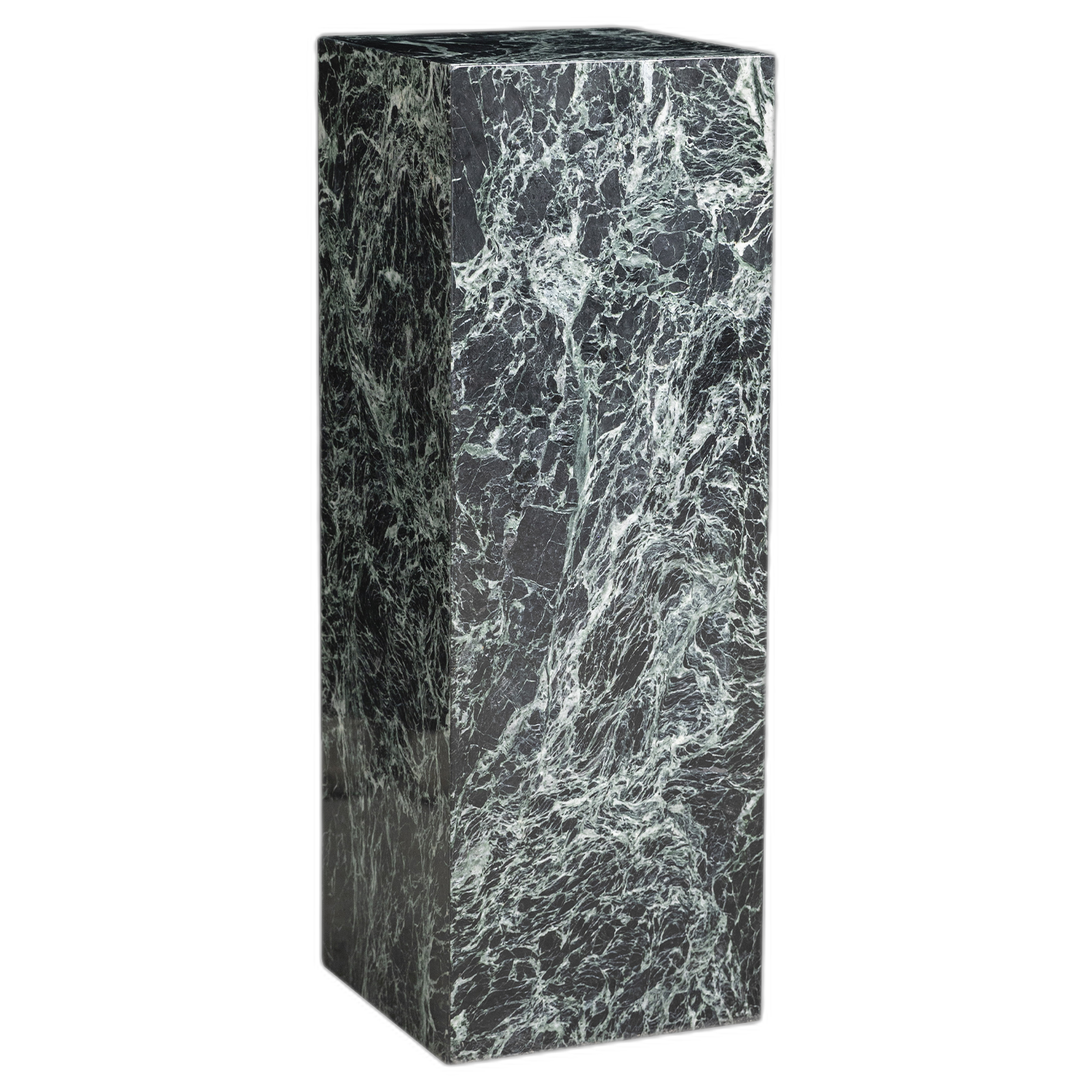 Marble Pedestal Sculpture Set - Nero Marquina