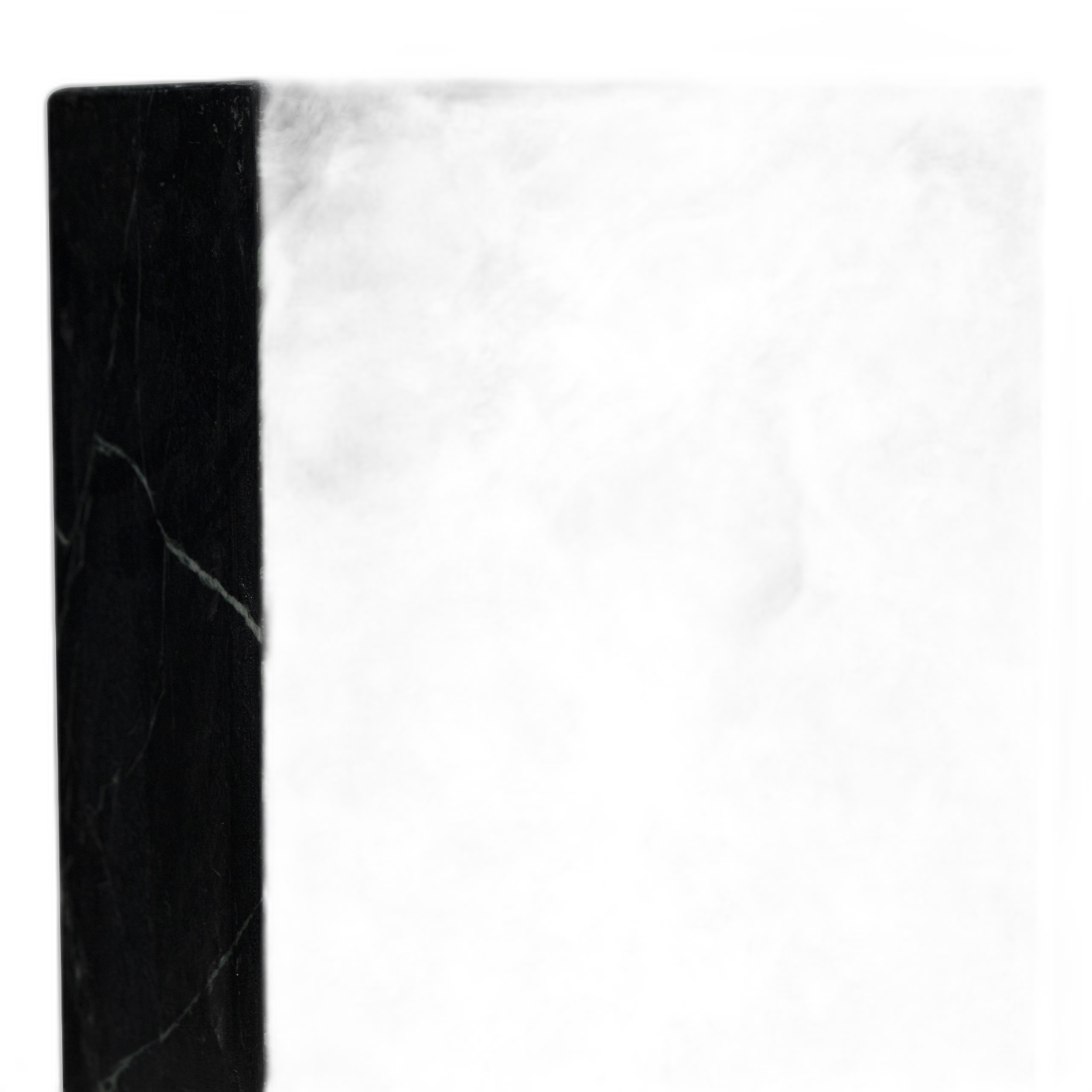 Marble Pedestal Sculpture Set - Nero Marquina
