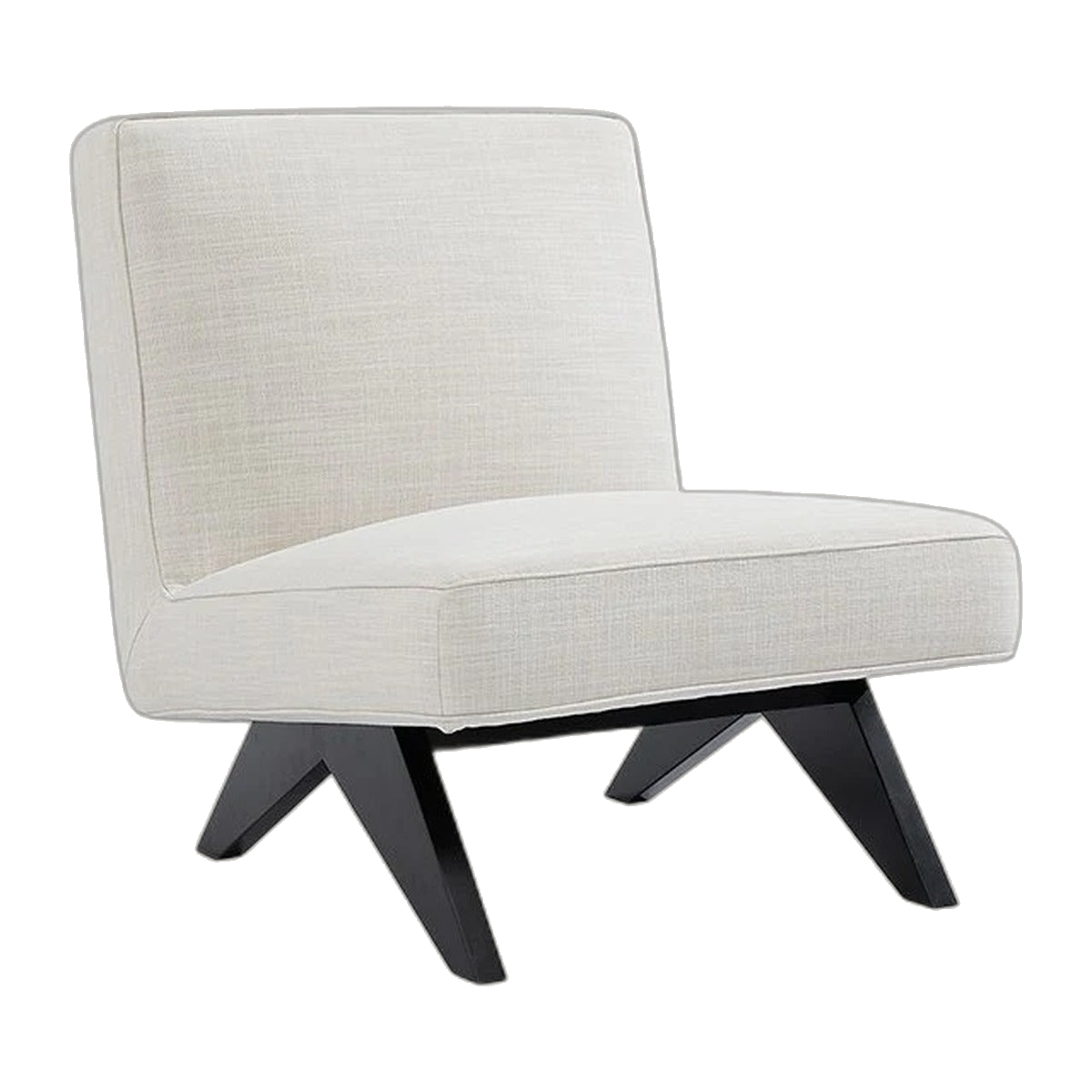 Martyn Slipper Chair - Off White Linen