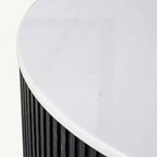 Mason Round Coffee Table - Medium Black