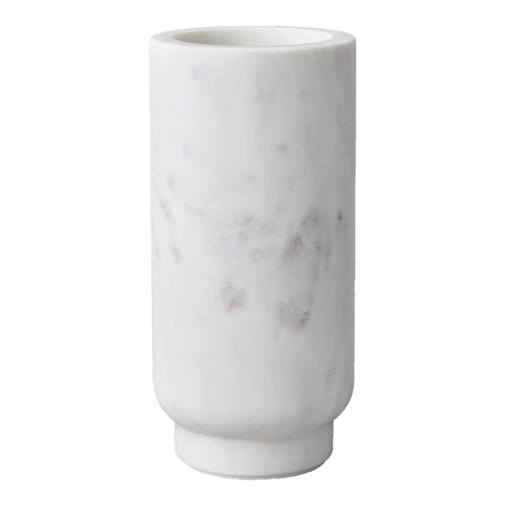 Aries Marble Vase - Large White