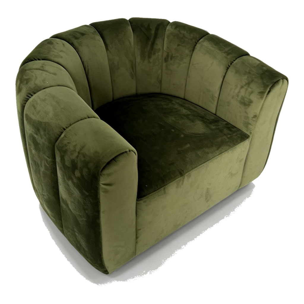 Halston Wide Lounge Armchair - Natural Linen