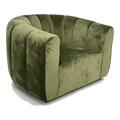 Halston Wide Lounge Armchair - Natural Linen