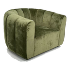Halston Wide Lounge Armchair - Natural Linen