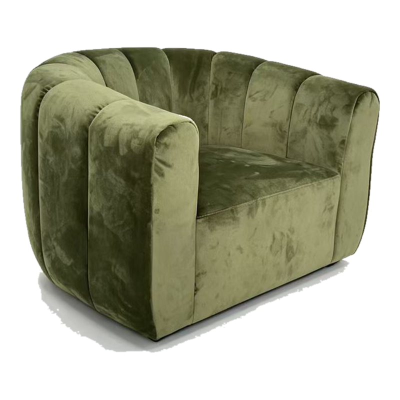 Halston Wide Lounge Armchair - Natural Linen