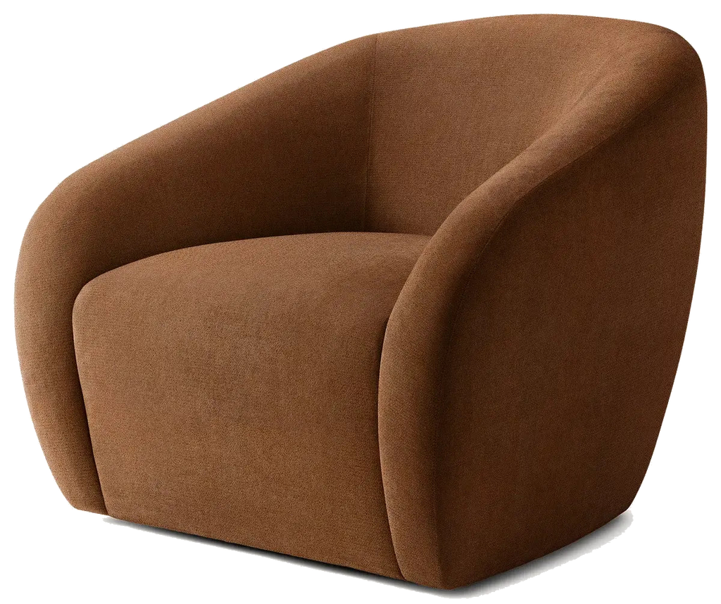 Sofia Swivel Chair - Caramel