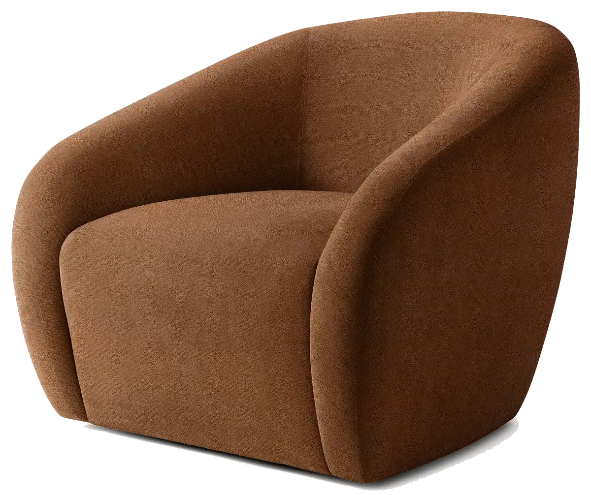 Sofia Swivel Chair - Caramel