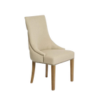 Bordeaux Studded Dining Chair - Beige Oak