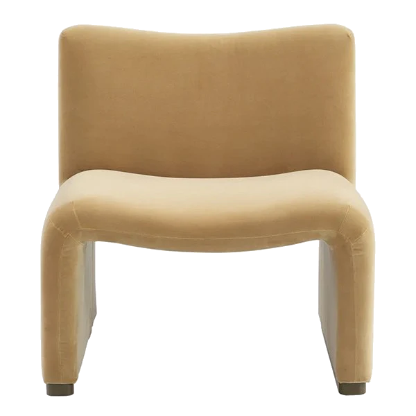 Beau Occasional Chair - Ochre Velvet