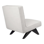 Martyn Slipper Chair - Off White Linen