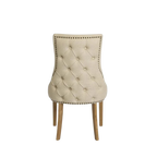 Bordeaux Studded Dining Chair - Beige Oak