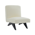 Martyn Slipper Chair - White Boucle