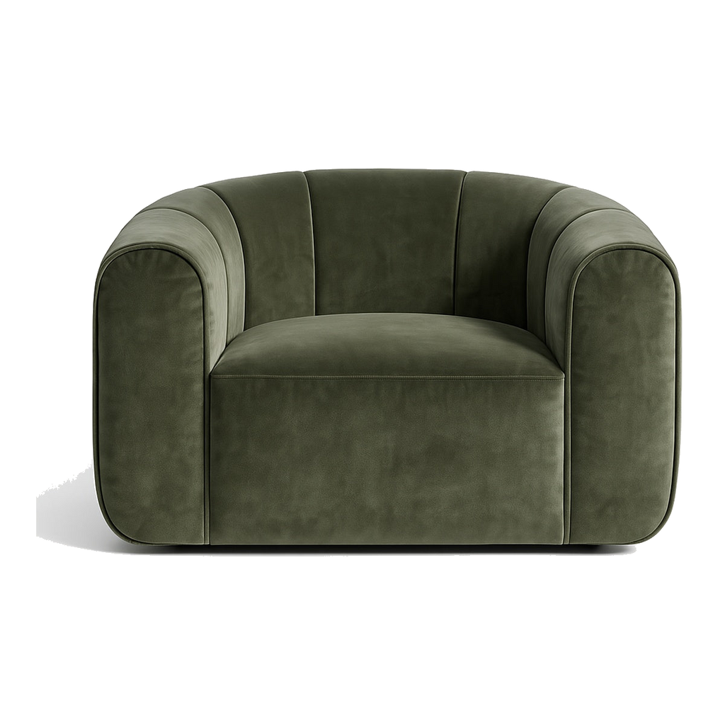 Jade Velvet Swivel Chair