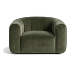 Jade Velvet Swivel Chair