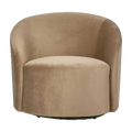 Sierra Swivel Arm Chair - Toffee