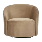 Sierra Swivel Arm Chair - Toffee