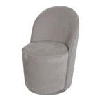 Orion Swivel Dining Chair - Grey Velvet