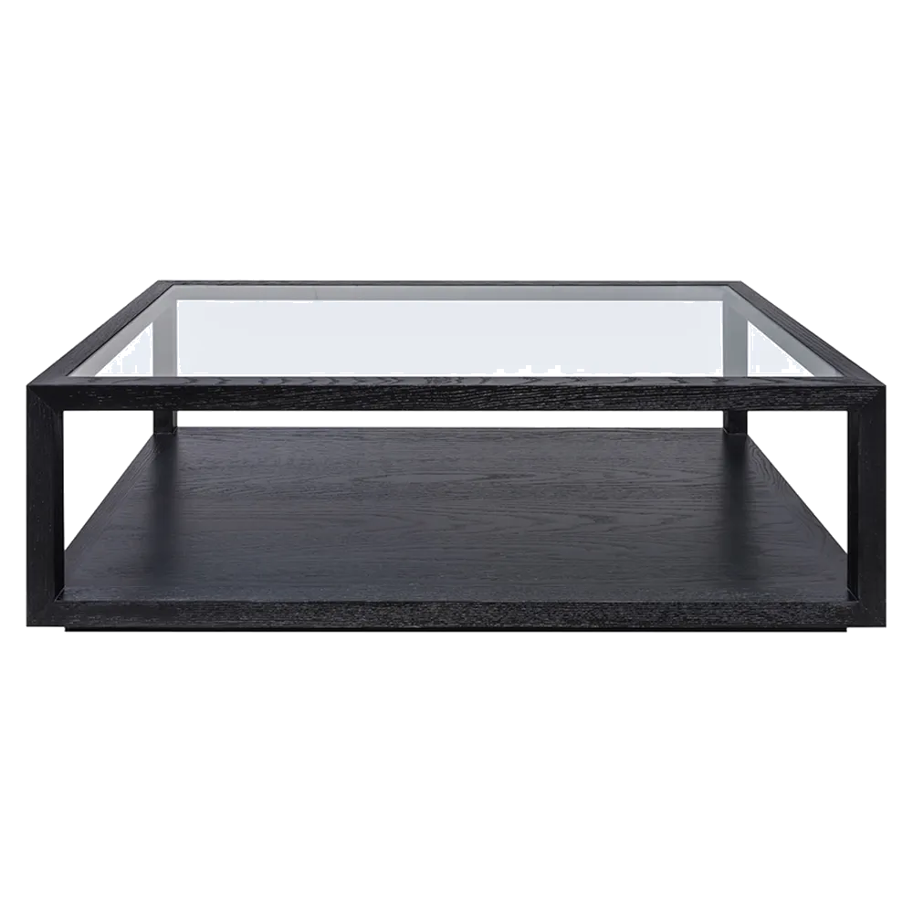Sadie Oak Rectangle Coffee Table - Black