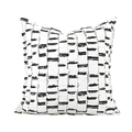 Siena Premium Linen Cushion - Black & White