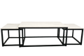 Riva Gloss Sintered Stone Coffee Table Set – 3 Piece