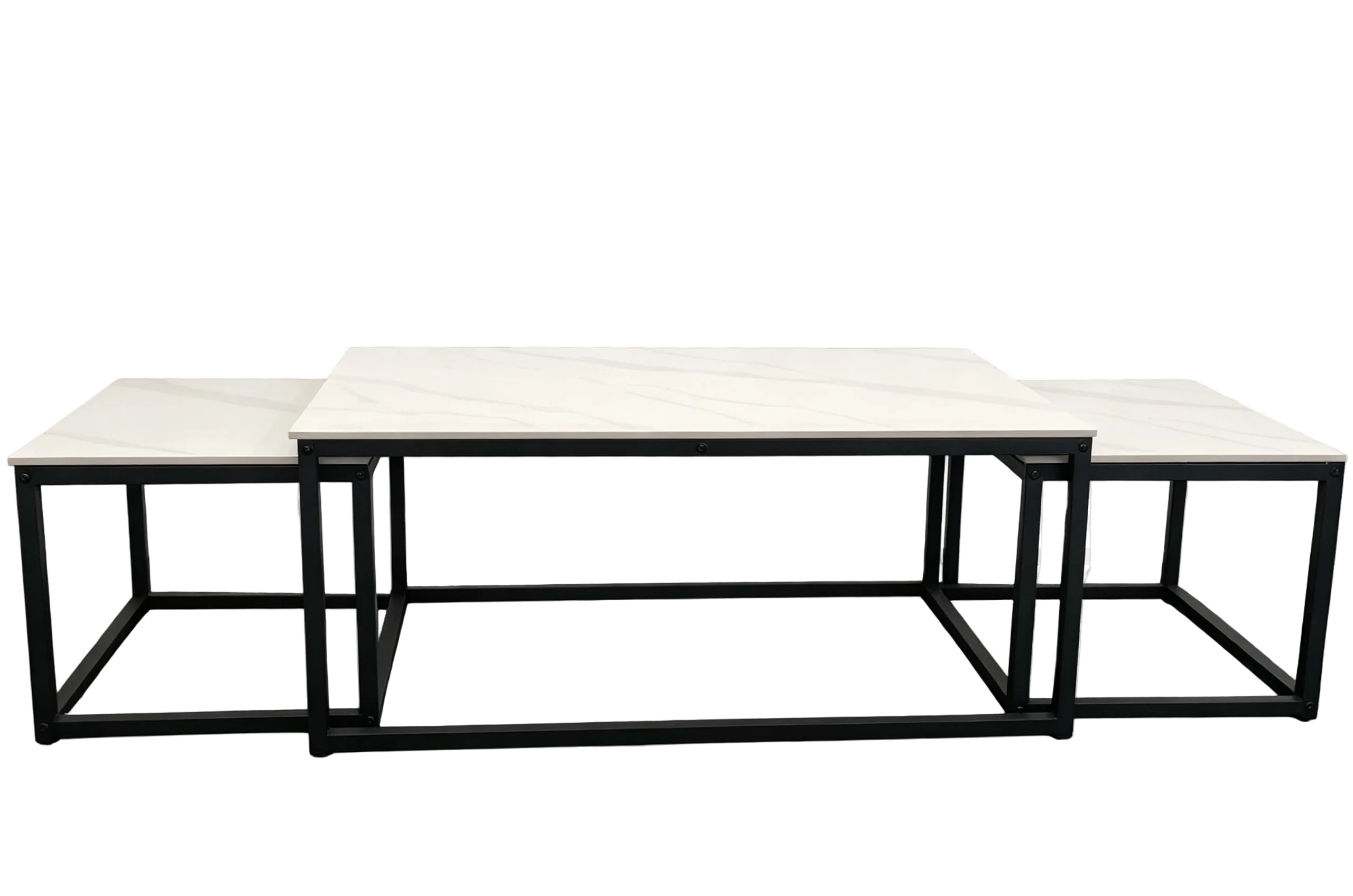 Riva Gloss Sintered Stone Coffee Table Set – 3 Piece
