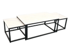 Riva Gloss Sintered Stone Coffee Table Set – 3 Piece