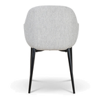 Fabric Dining chair - Silver Grey (Set of 2)