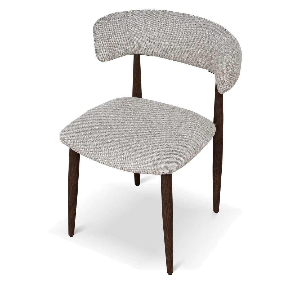 Walnut Dining Chair - Clay Beige (Set of 2)