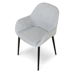 Fabric Dining chair - Silver Grey (Set of 2)