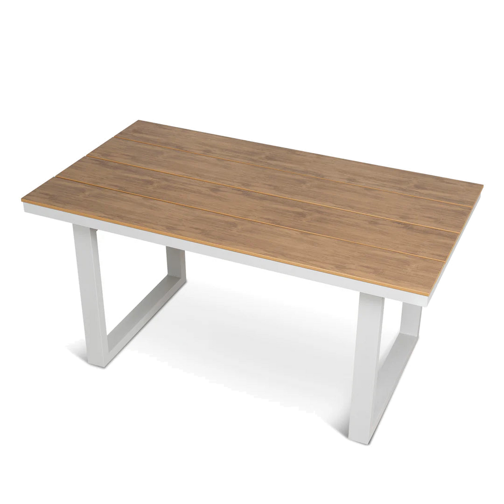1.6m Sand White Outdoor Dining Table - Natural