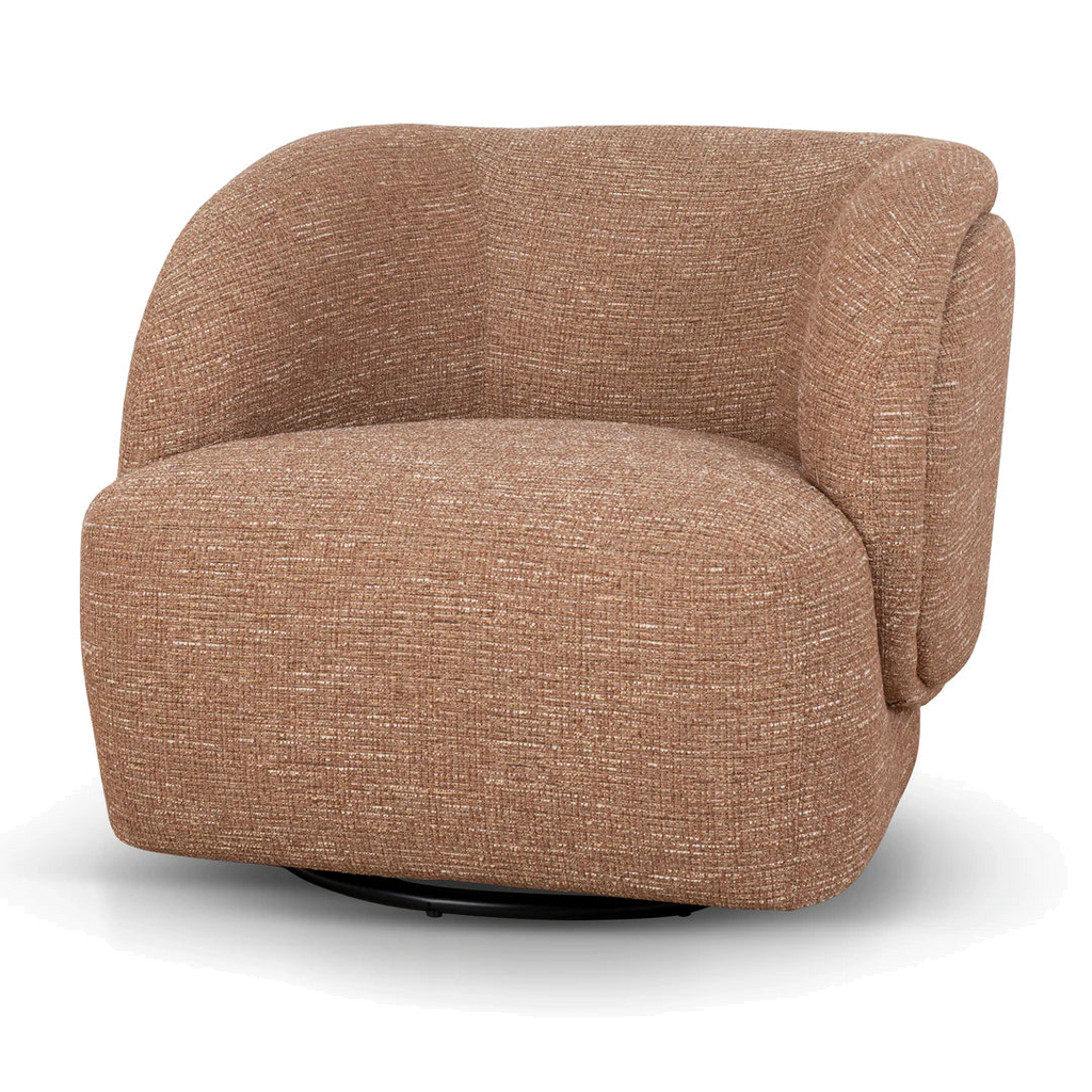 Swivel Armchair - Russet Brown