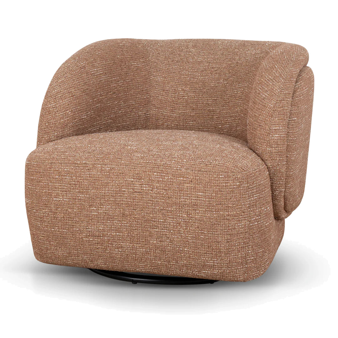Swivel Armchair - Russet Brown