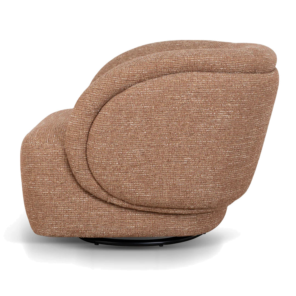 Swivel Armchair - Russet Brown
